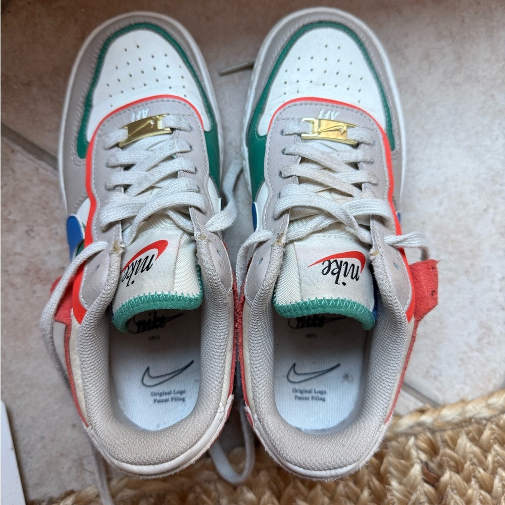 Nike Women’s Air Force 1 - Low Shadow Sail Blue Green - Size 6